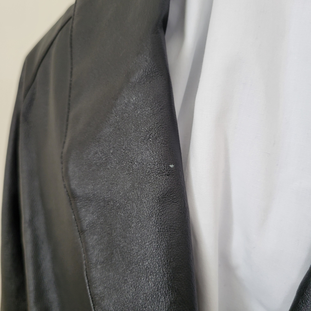 Liz Baker Leather Trench Coat - Picture 9 of 13
